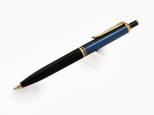 Pelikan K400 Ballpoint pen, Black and blue, Gold trim, 987800