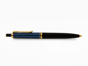 Pelikan K400 Ballpoint pen, Black and blue, Gold trim, 987800