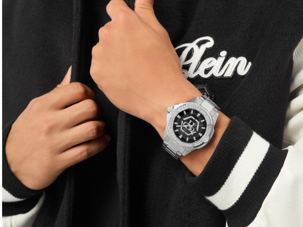Philipp Plein Majesty Quartz Watch, Black, 45 mm, Mineral crystal, PWBHA0526
