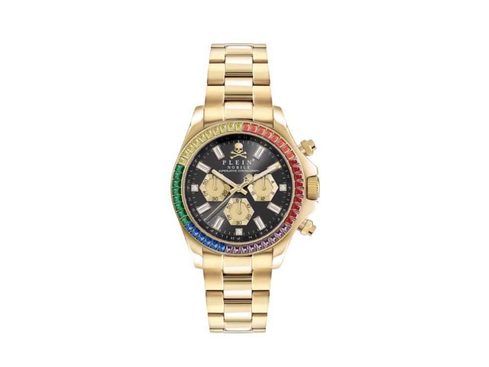 Philipp Plein Nobile Chrono Quartz Watch, 43 mm, Mineral crystal, PWGHA0626