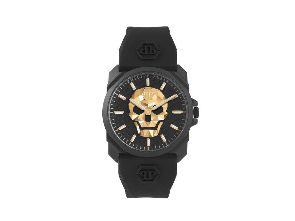 Philipp Plein The Skull King Quartz Watch, PVD, Black, 40 mm, PWLAA0322