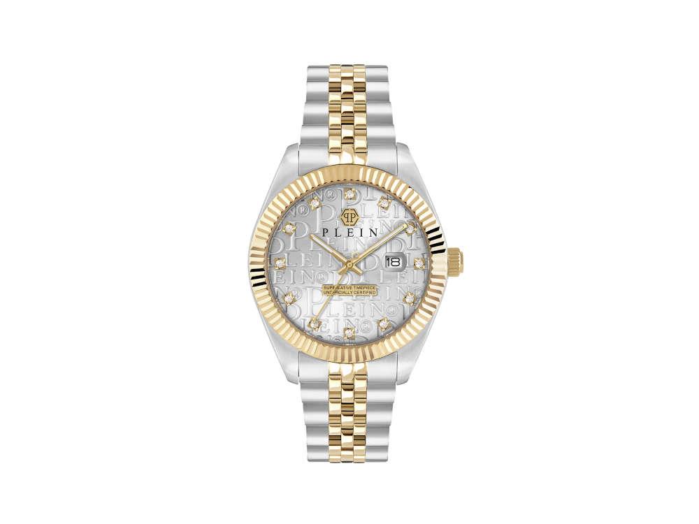 Philipp Plein Superlative Date Quartz Watch, Gray, 41 mm, PWMFA0425