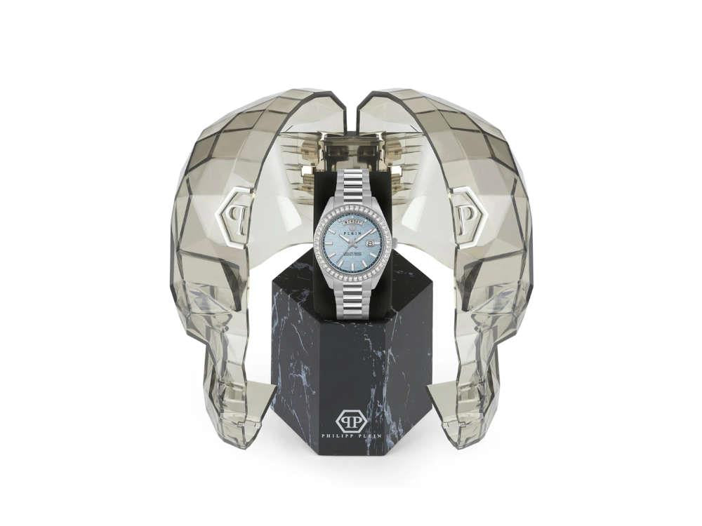Philipp Plein Date Superlative Quartz Watch, Blue, 42 mm, PWPNA0524