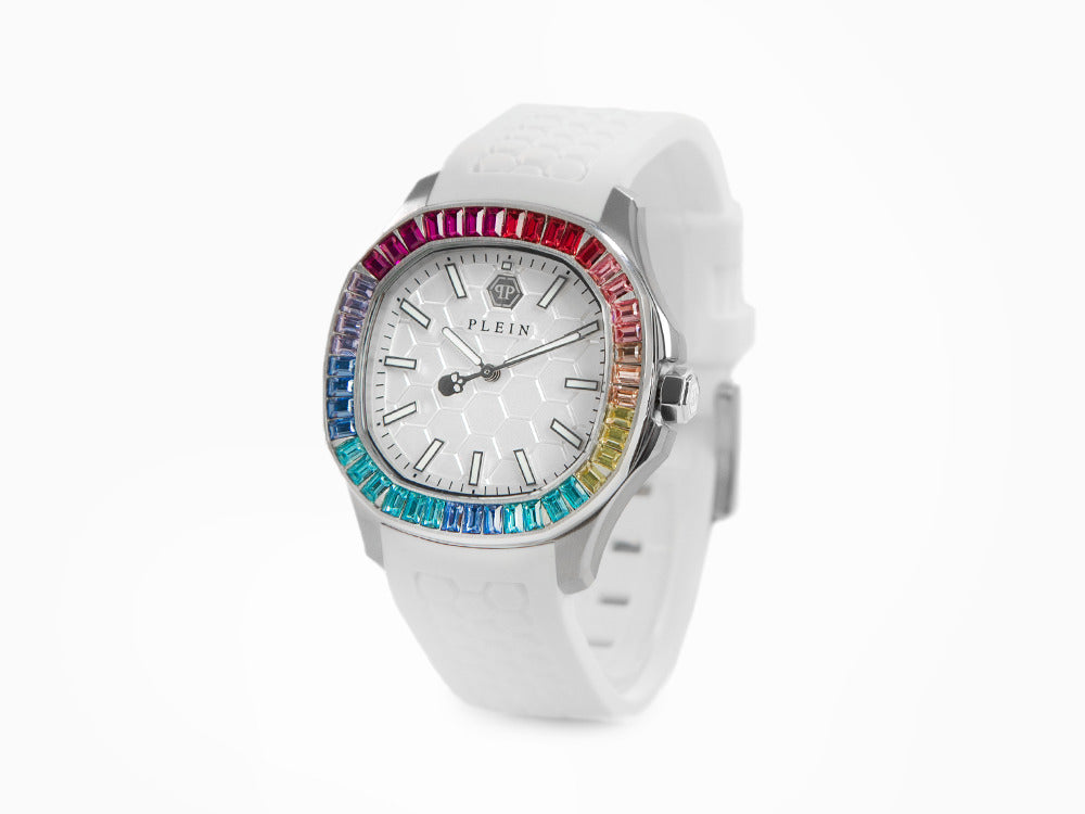 Philipp Plein Lady Quartz Watch, White, 38 mm, Mineral crystal, PWTAA0223