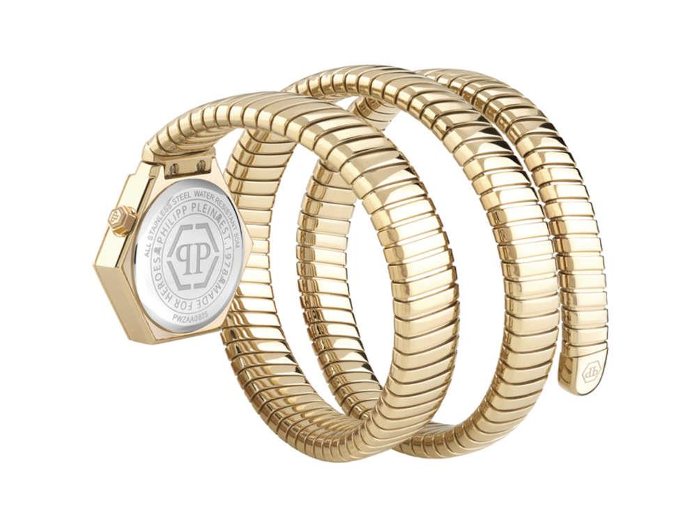 Philipp Plein Snake Hexagon Quartz Watch, Blue, 28 mm, PWZAA0825