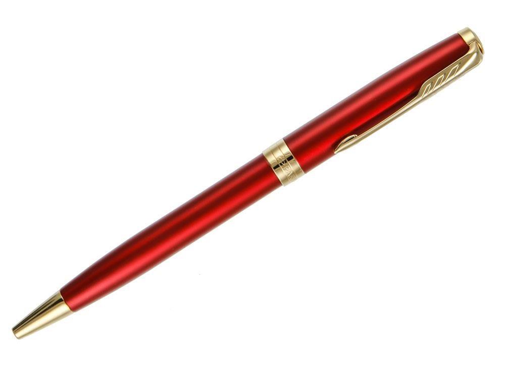 Parker Sonnet Ballpoint Pen, Lacquer, Gold Trim, Red, 1931476