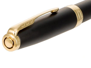 Parker Sonnet Fountain Pen, Lacquer, Gold Trim, Black, 1931517