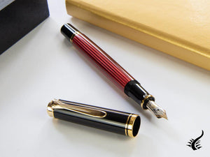 Pelikan Fountain Pen Souverän M400 - Black & Red, 904920