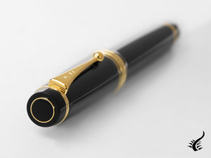 Pilot Custom Urushi Fountain Pen, Ebonite, Gold trim, Black, NPUN