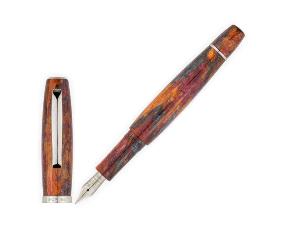 Scribo La Dotta Turrita Fountain Pen, 14K Limited Edition, DOTFP09RT1403