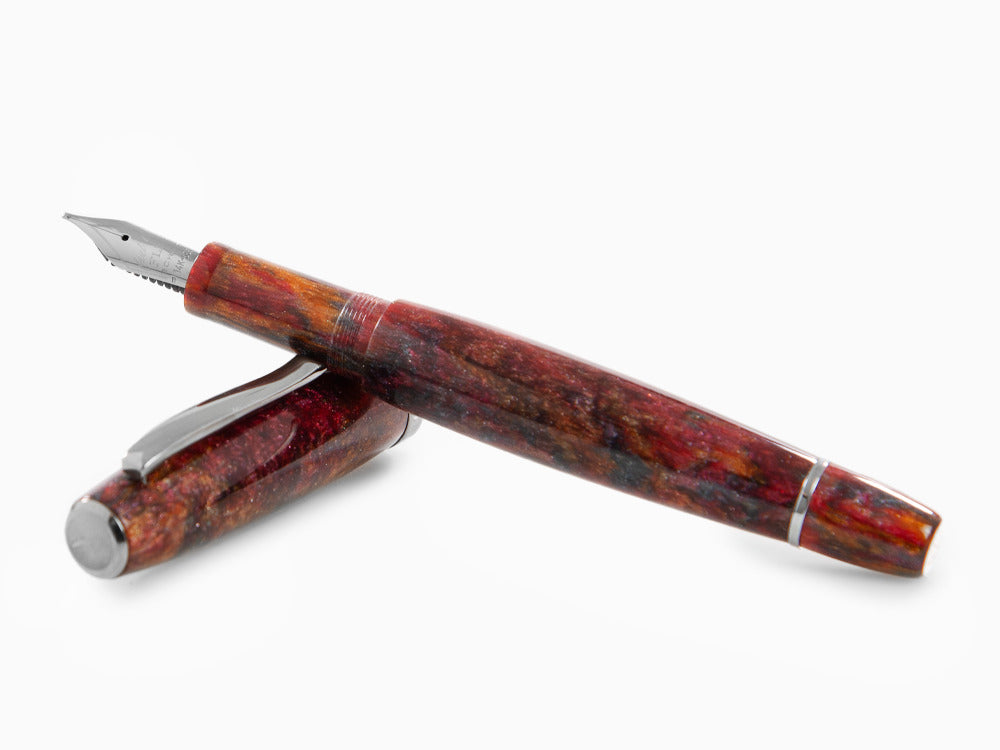 Scribo La Dotta Turrita Fountain Pen, 14K Limited Edition, DOTFP09RT1403