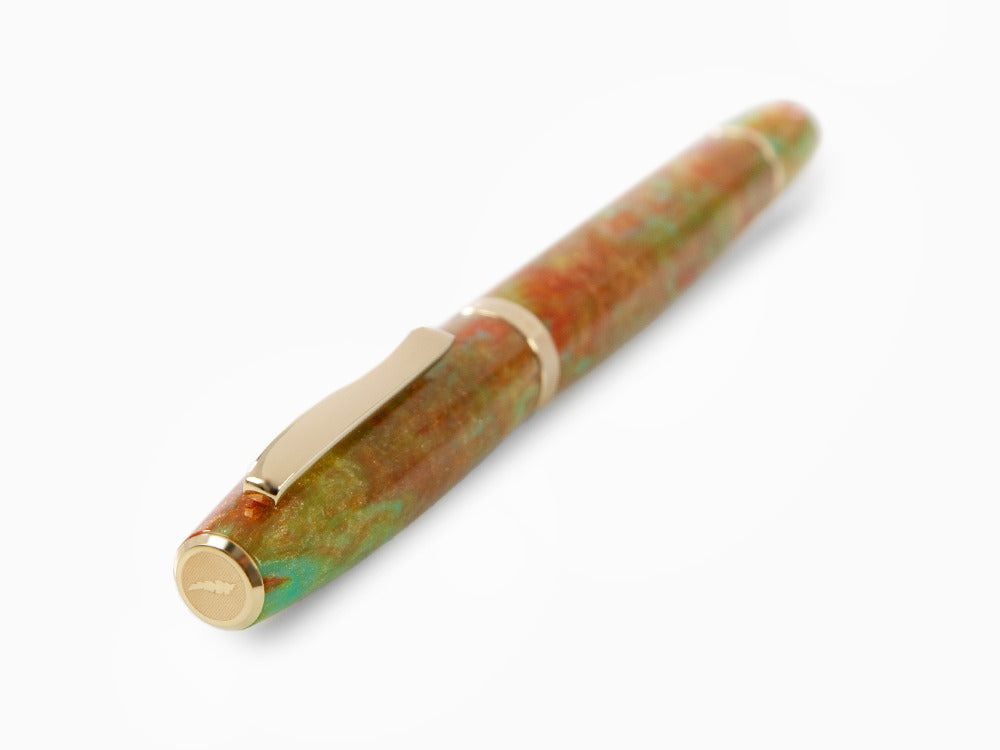 Scribo La Dotta Valverde Fountain Pen, 14K, Limited Ed, DOTFP10YG1403