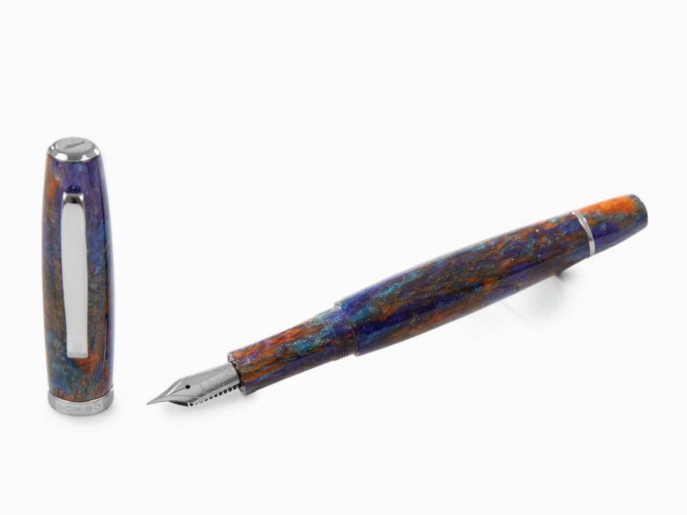 Scribo La Dotta Al Zigant Fountain Pen, 18K, Limited Ed, DOTFP11RT1803