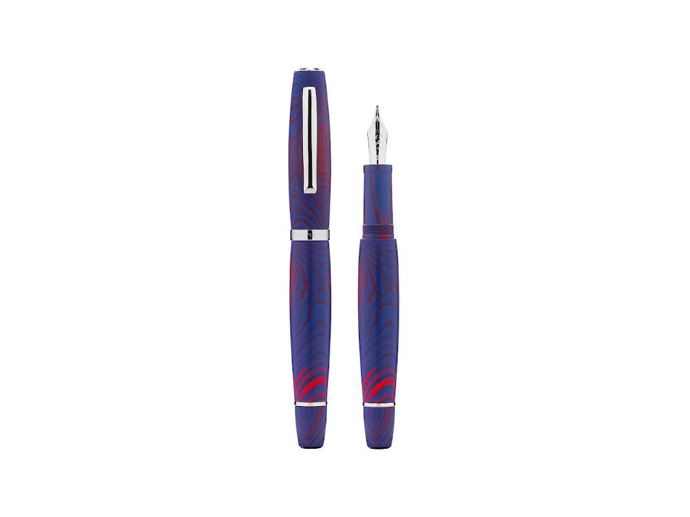 Scribo La Dotta Paradisus Fountain Pen, 14K, Blue DOTFP25PL1403