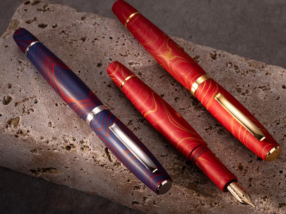 Scribo La Dotta Paradisus Fountain Pen, 14K, Blue DOTFP25PL1403