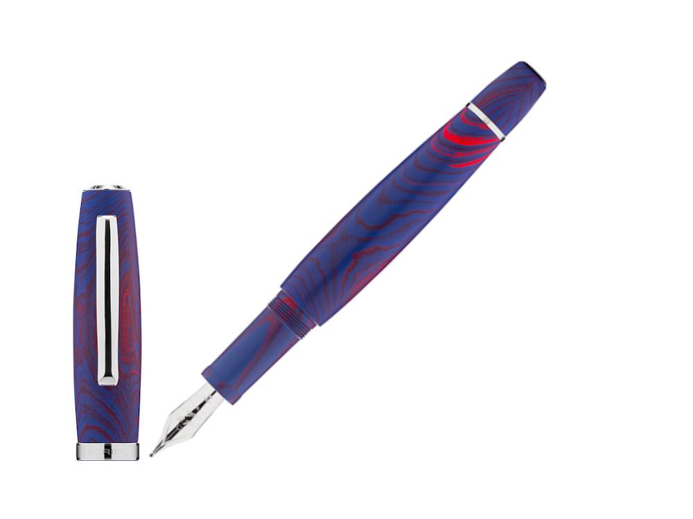 Scribo La Dotta Paradisus Fountain Pen, 18K, Blue, DOTFP25PL1803