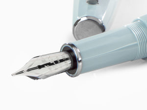 Scribo Feel Fountain Pen, Blue Resin, Ruthenium, Flex nib, FEEFP03RT1403