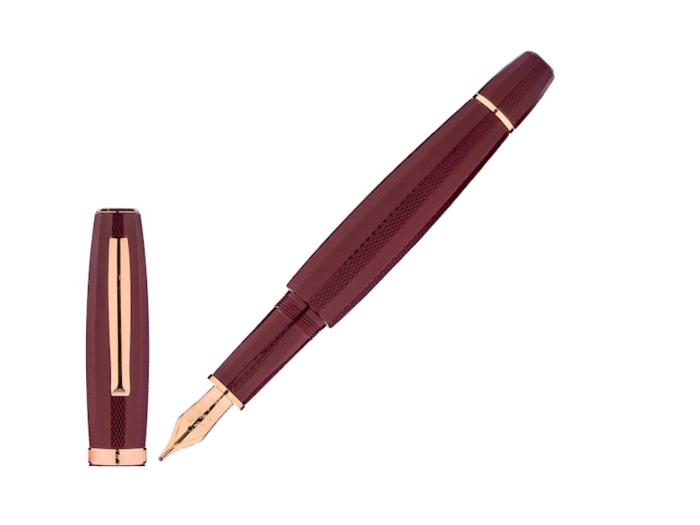 Scribo Feel Dandy Velvet Fountain Pen, 14K Rose gold, FEEFP43RG1403
