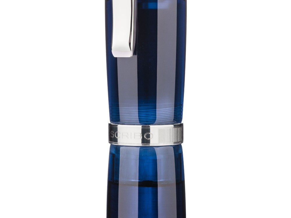 Scribo Feel Blu Sospeso Fountain Pen 14K, Limited Edition, FEEFP46PL1403