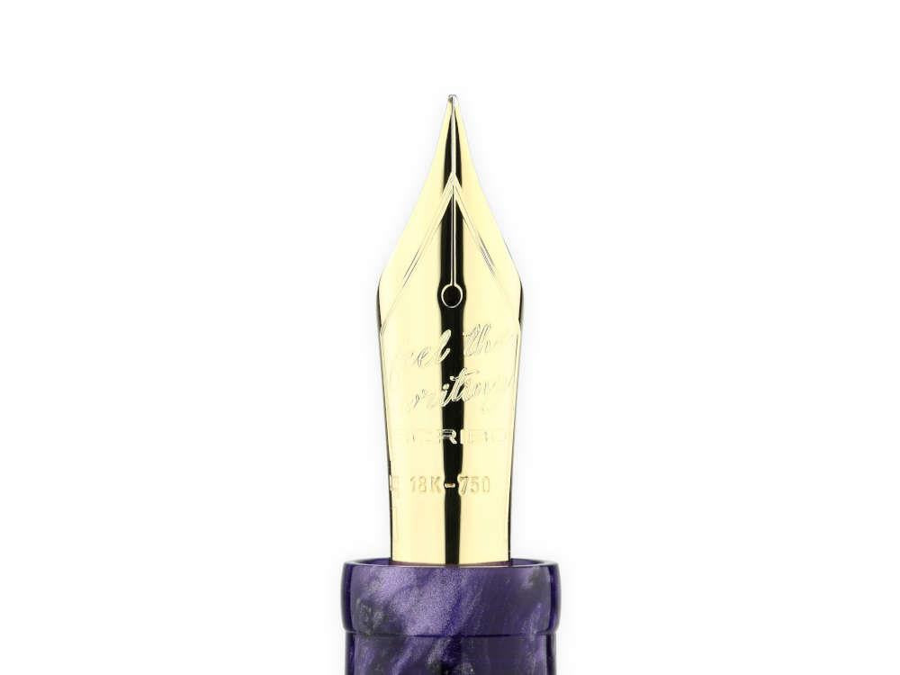 Scribo Piuma Ametista Fountain Pen, 14K, Limited Edition, PIUFP14YG1403