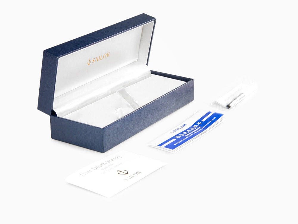 Sailor Professional Gear Slim Silver Fountain Pen, Metallic Violet