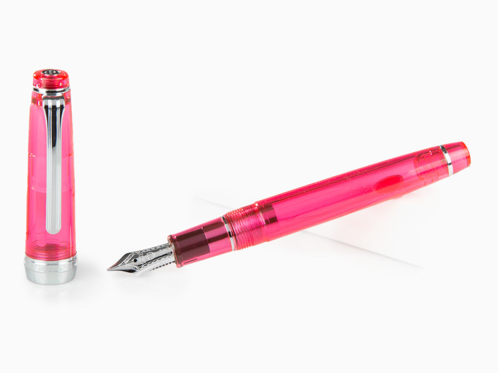 Sailor ProfessionalGear Slim Demonstrator Fountain Pen, Pink, Chrome