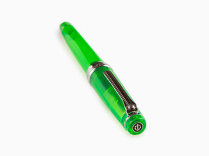 Sailor Professional Gear Slim Demonstrator Fountain Pen, Green, Chrome