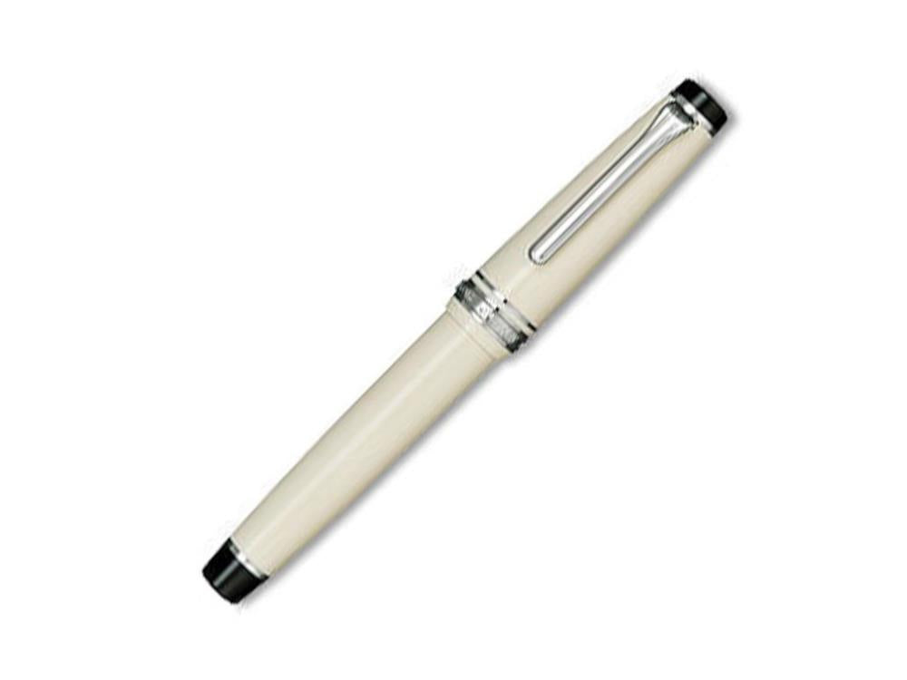 Sailor Professional Gear  Color Fountain Pen, Ivory, Chrome, 11-9280-417