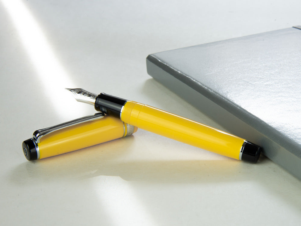 Sailor ProfessionalGear  Color Fountain Pen, Yellow, Chrome, 11-9280-470