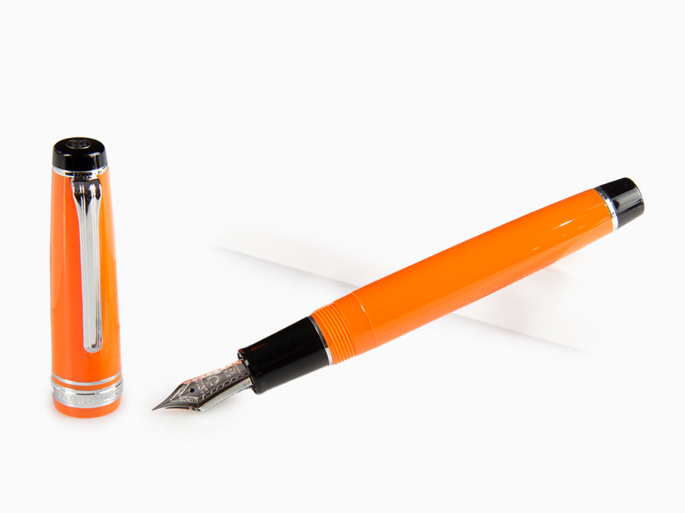 Sailor Professional Gear Color Fountain Pen, Orange, Chrome trim