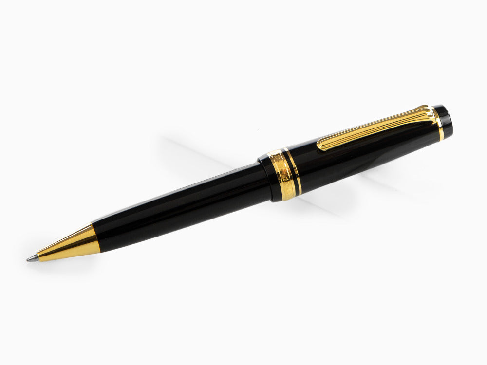 Sailor Professional Gear Gold Ballpoint pen, Black, 24k Gold trim, 16-1036-620