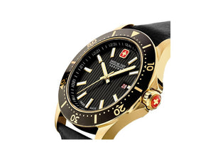 Swiss Military Hanowa Land Flagship X Quartz Watch, Gold, Black, SMWGB2100611