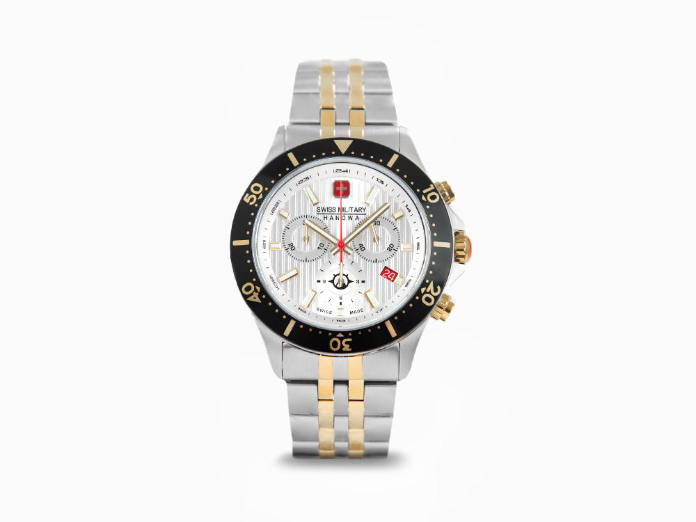 Swiss Military Hanowa Flagship Chrono X Quartz Watch, Silver, 43mm, SM -  Iguana Sell AU