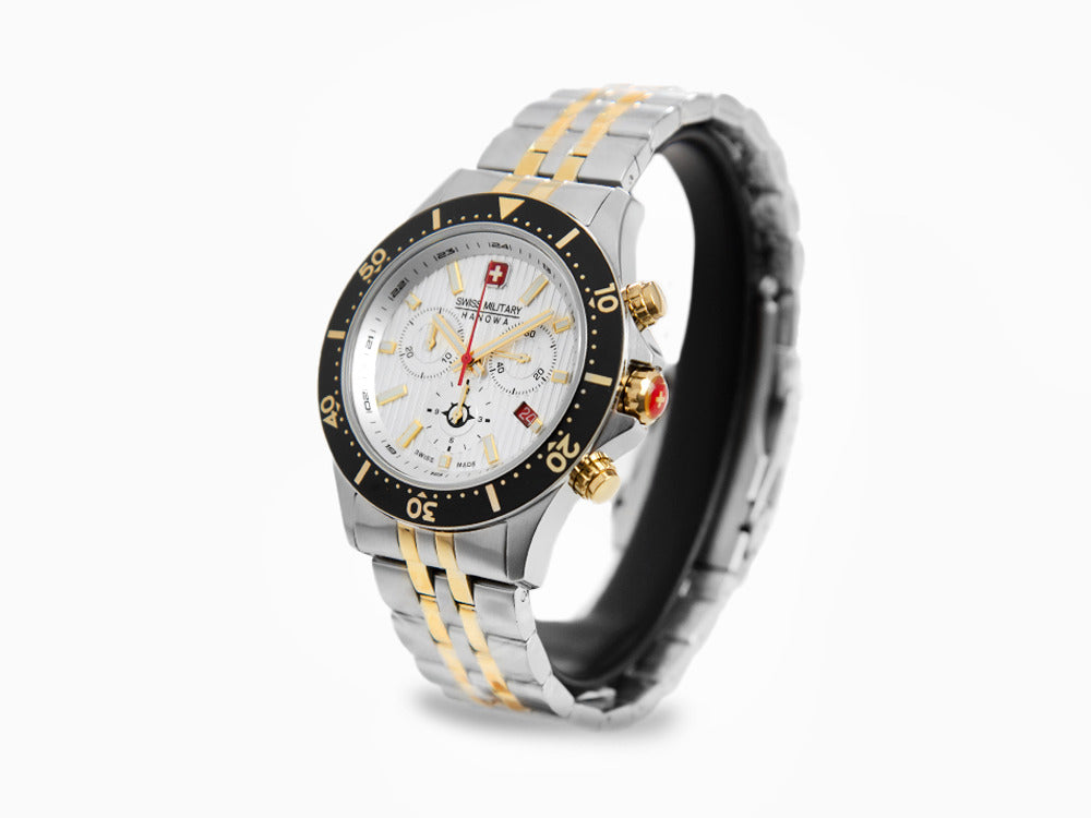 Swiss Military Hanowa Flagship Chrono X Quartz Watch, Silver, 43mm, SM -  Iguana Sell AU