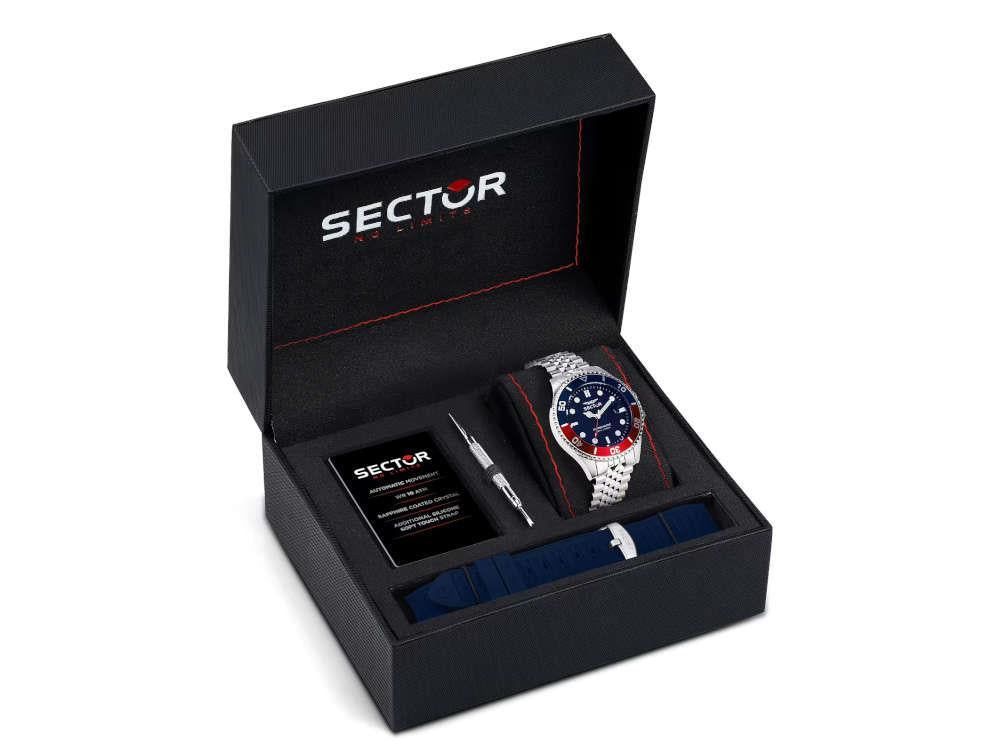 Sector No Limits 230 Automatic Watch, Blue, 43 mm, R3223161018