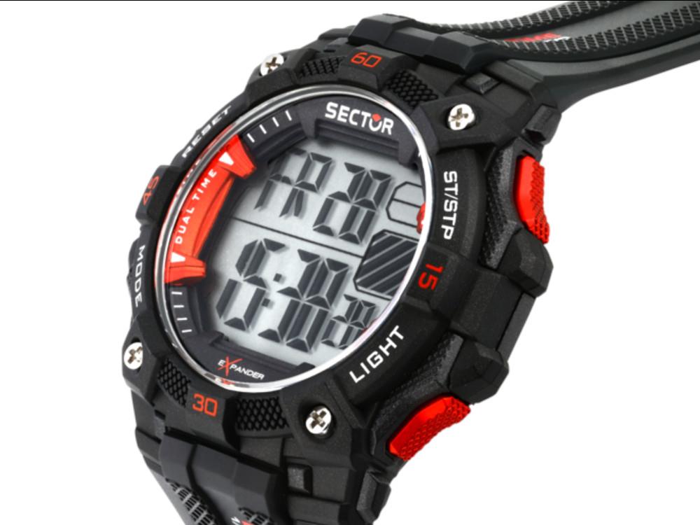 Sector No Limits EX-51 Digital Watch, Black, 49 mm, R3251317001