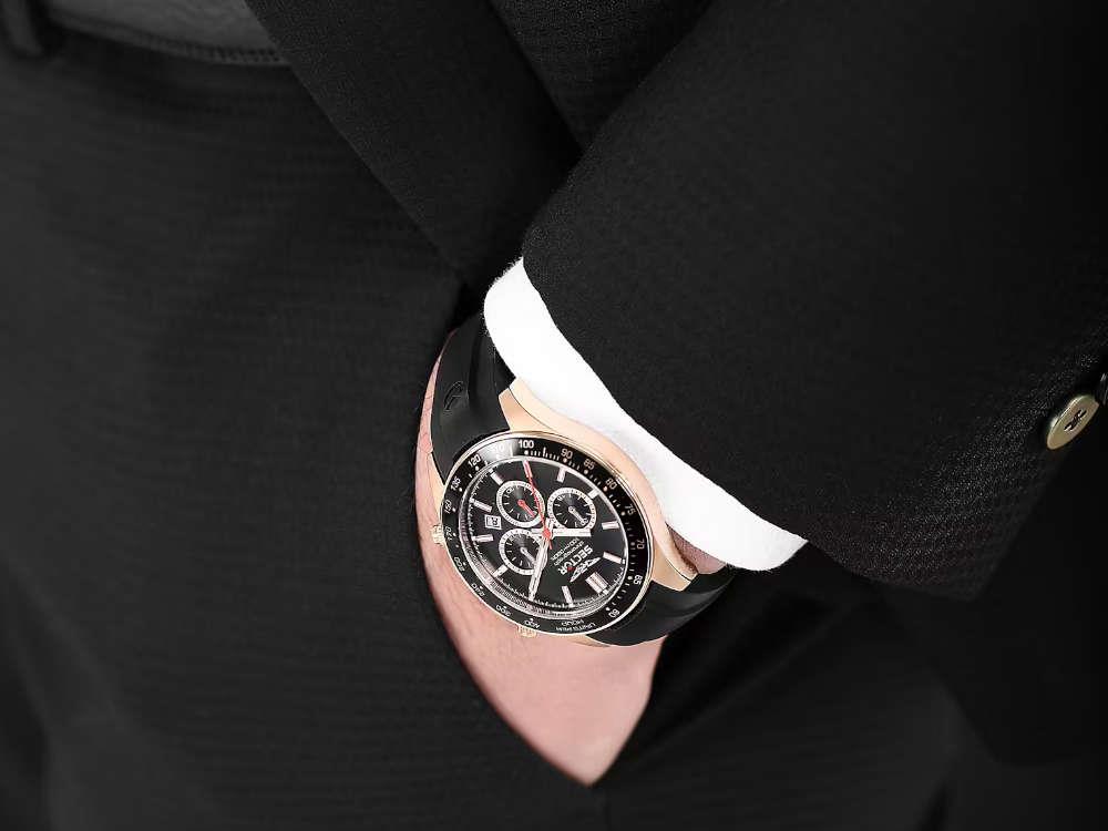 Sector No Limits 230 Quartz Watch, PVD Rose Gold, Black, 43 mm, R3271661029