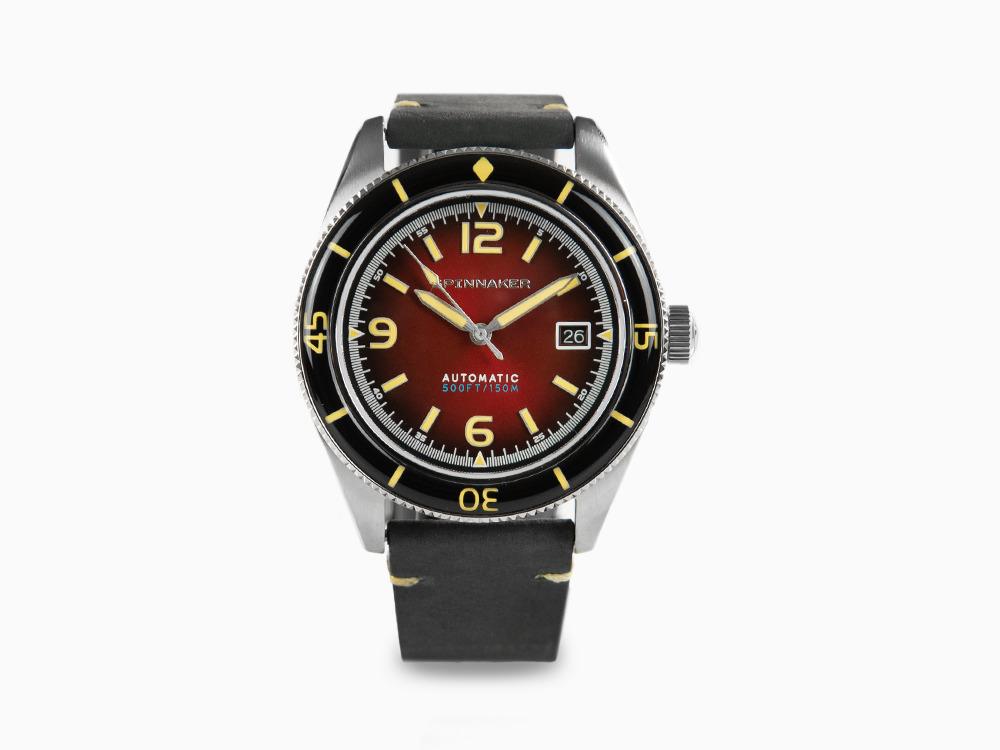 Spinnaker Fleuss Automatic Watch, Red, 43 mm, 15 atm, SP-5055-07