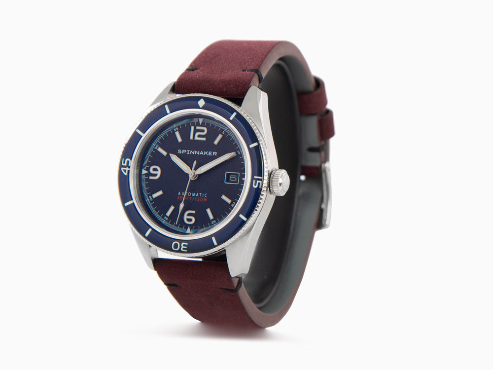 Spinnaker Fleuss Automatic Watch, Blue, 43 mm, 15 atm, SP-5055-08