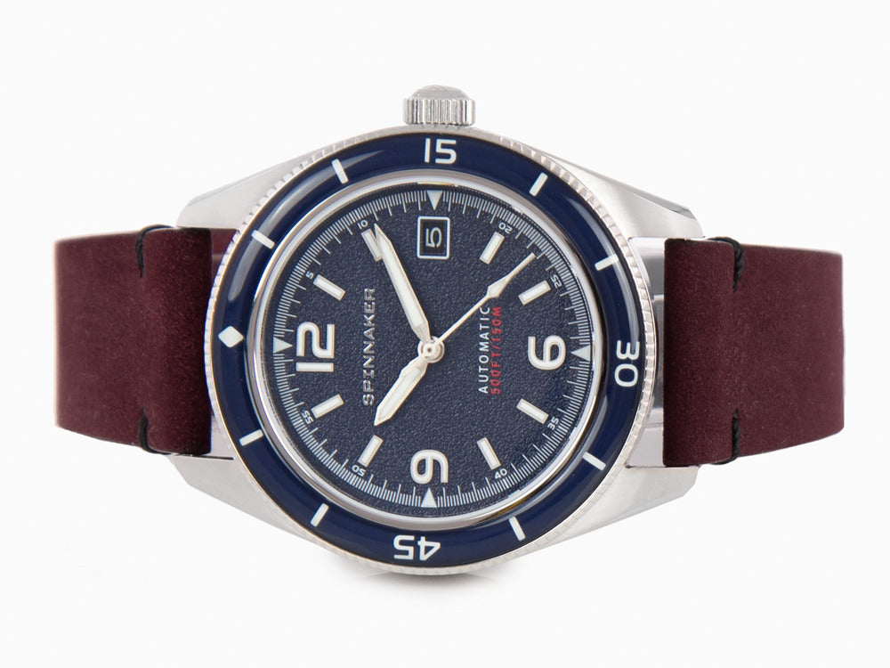 Spinnaker Fleuss Automatic Watch, Blue, 43 mm, 15 atm, SP-5055-08