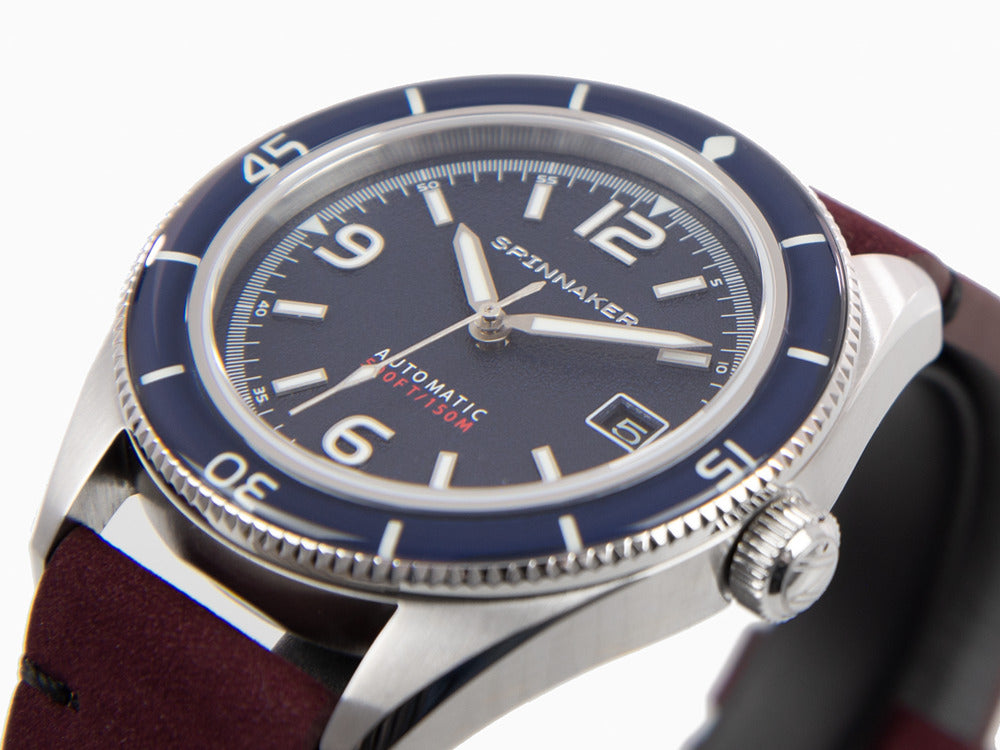 Spinnaker Fleuss Automatic Watch, Blue, 43 mm, 15 atm, SP-5055-08