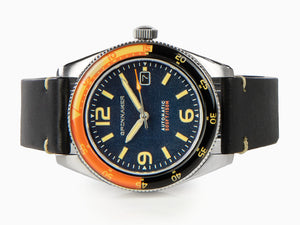 Spinnaker Fleuss Sunset Orange Automatic Watch, Blue, 43 mm, 15 atm, SP-5055-0D