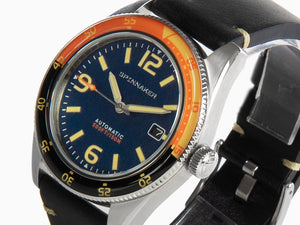 Spinnaker Fleuss Sunset Orange Automatic Watch, Blue, 43 mm, 15 atm, SP-5055-0D