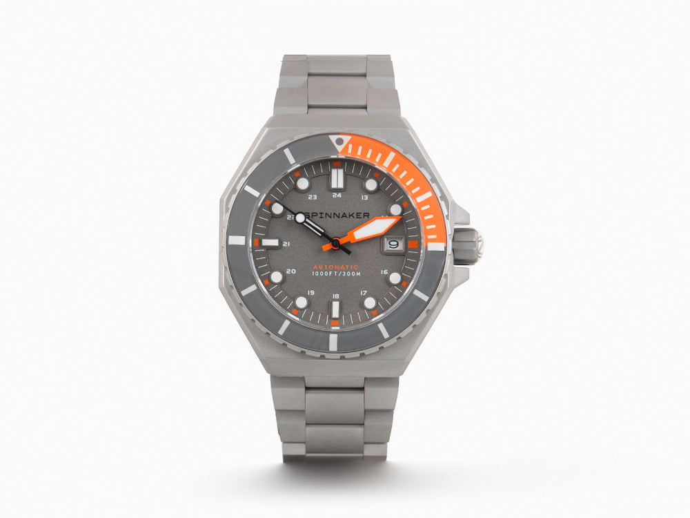 Spinnaker Dumas Automatic Watch, Grey, 44 mm, 30 atm, SP-5081-LL