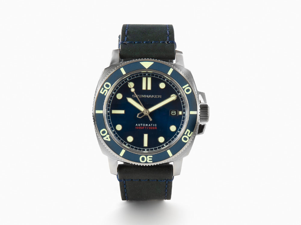 Spinnaker Hull Diver Automatic Watch, Blue, 42 mm, 30 atm, SP-5088-02