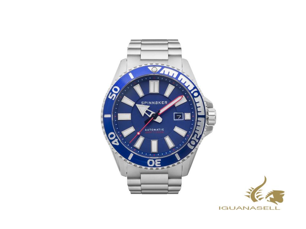Spinnaker Amalfi Automatic Watch, Blue, 46 mm, 20 atm, SP-5074-22