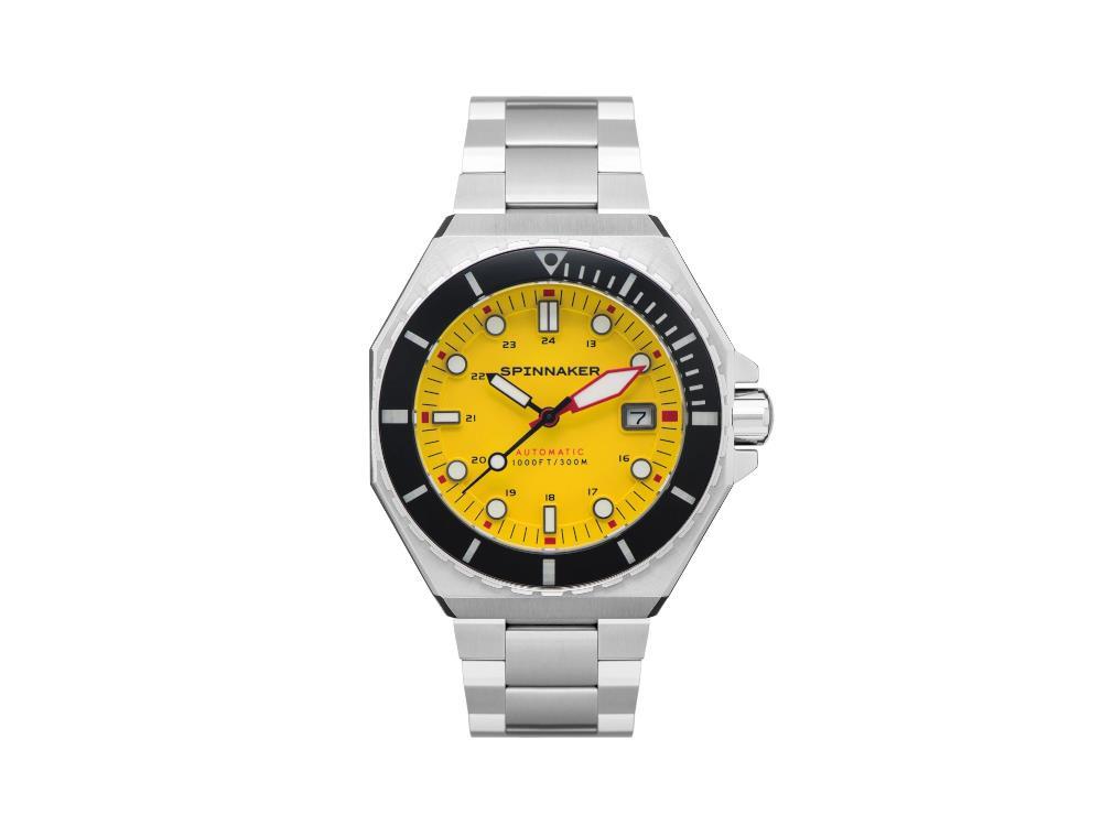 Spinnaker Dumas Automatic Watch, Yellow, 44 mm, 30 atm, SP-5081-II