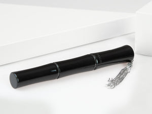 Tibaldi Bamboo Rich Black Rollerball pen, Resin, Black, Palladium, BMB-237-RB