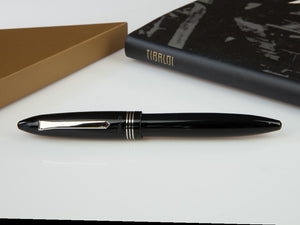 Tibaldi Bononia Rich Black Rollerball pen, Resin, Black, Palladium, BNN-237-RB