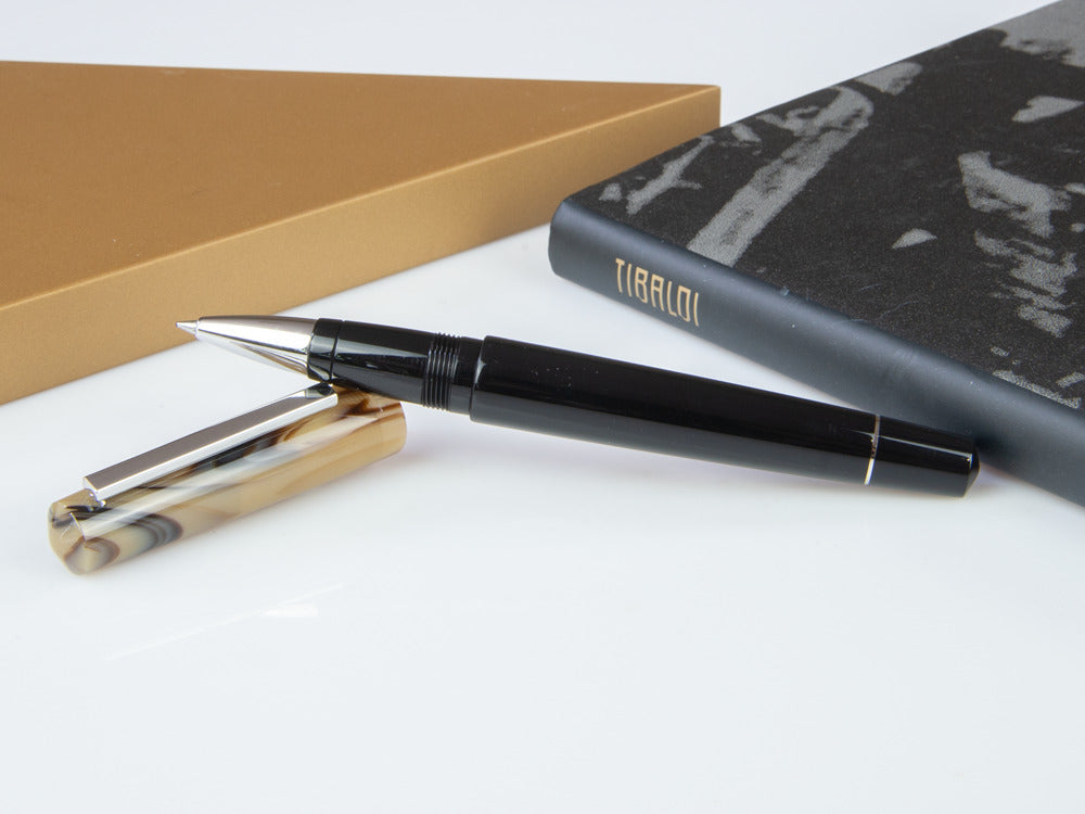 Tibaldi Infrangibile Taupe Grey Rollerball pen, Resin, Black, INFR-324-RB